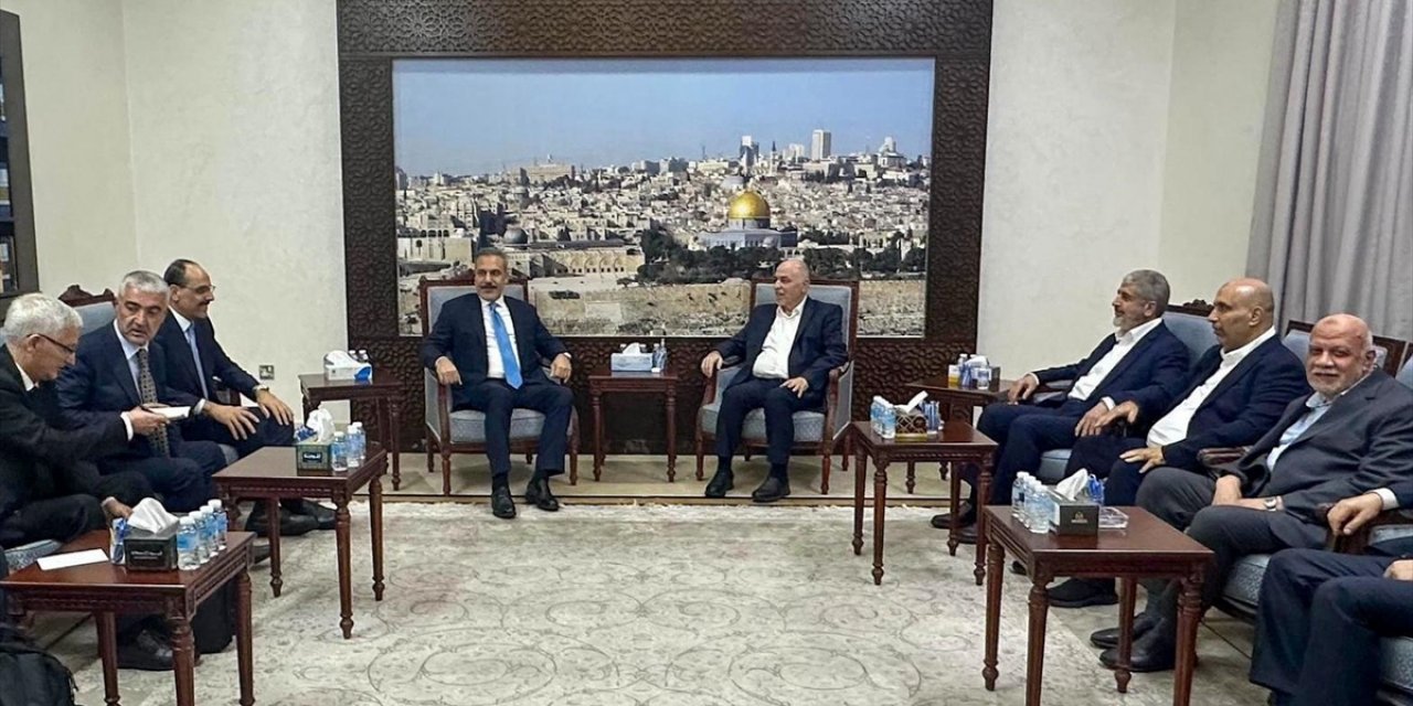 Bakan Fidan ve Mit Başkanı Kalın, Doha'da Hamas Heyetiyle Görüştü