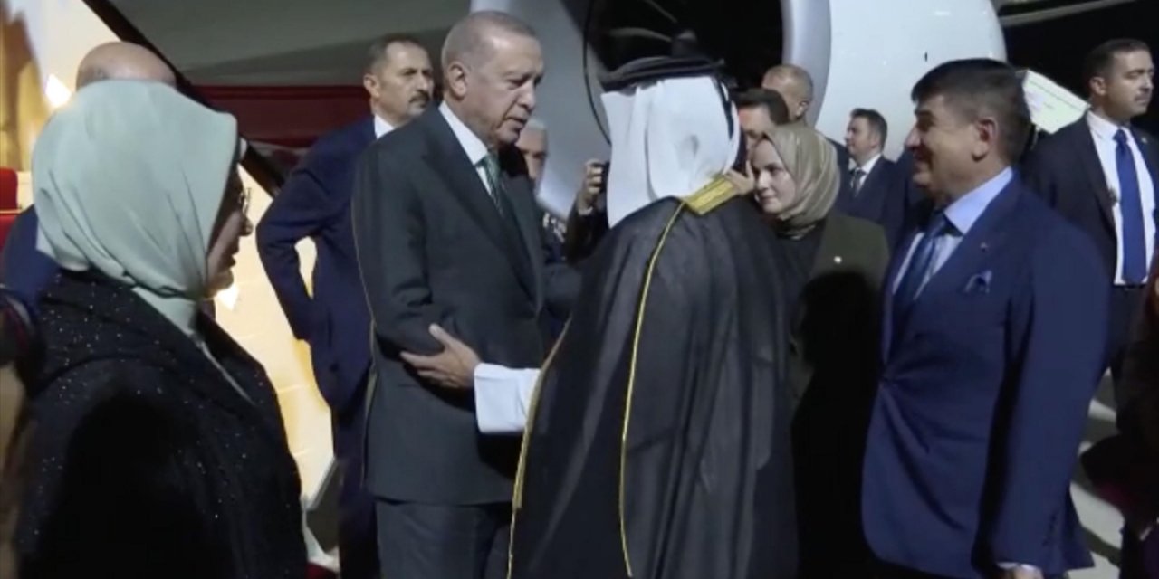 Cumhurbaşkanı Erdoğan Katar'da