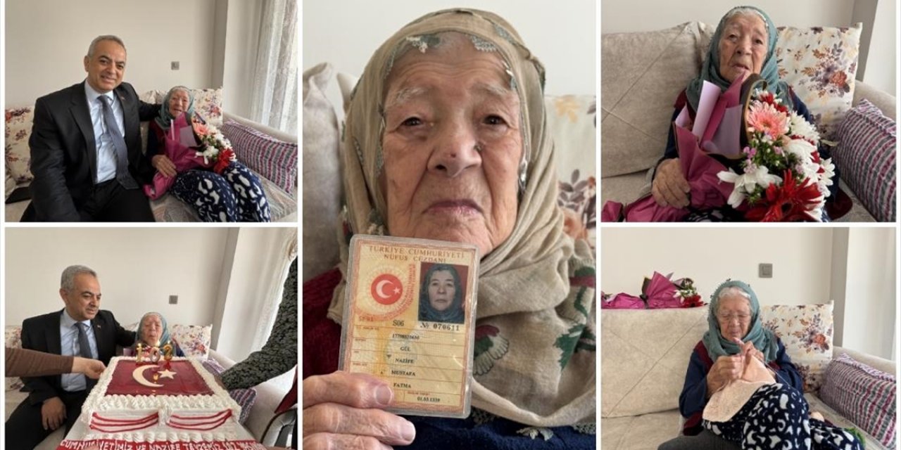 Cumhuriyet İle Yaşıt Nazife Nine Yaşama Sevinciyle Yıllara Meydan Okuyor