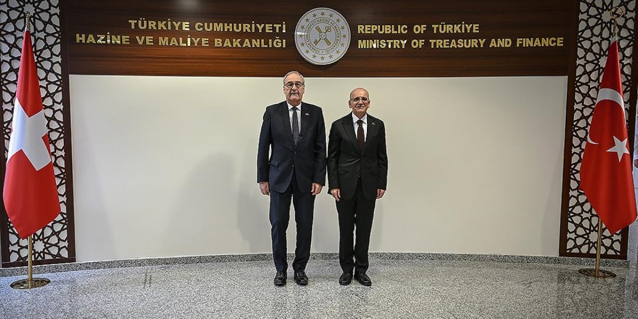 Bakan Şimşek, İsviçre Konfederasyonu Başkan Yardımcısı Parmelin İle Bir Araya Geldi