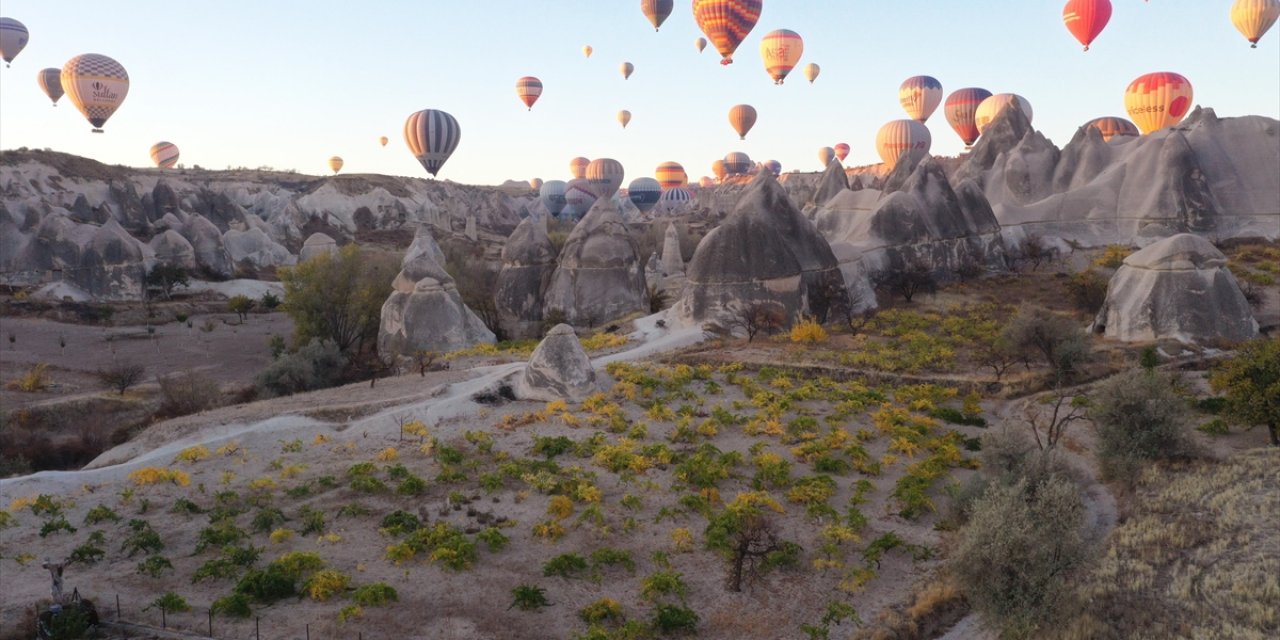 Sonbahar Manzaraları Kapadokya'ya Renk Kattı
