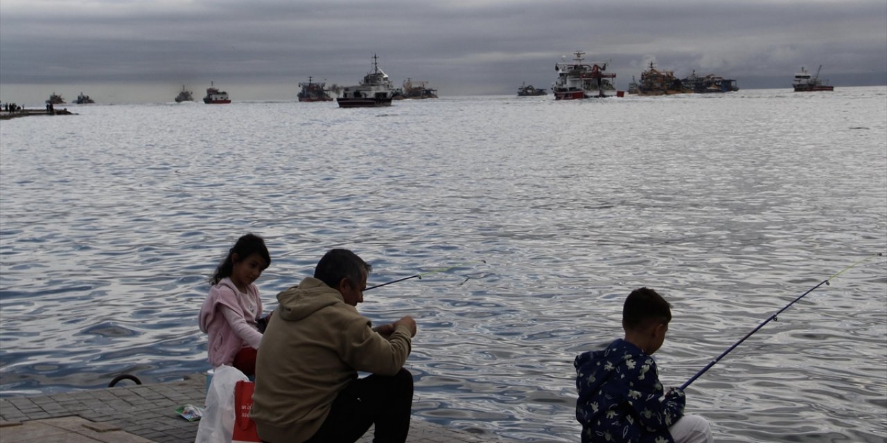 Balıkçıların Karadeniz'deki Hamsi Avı Sürüyor