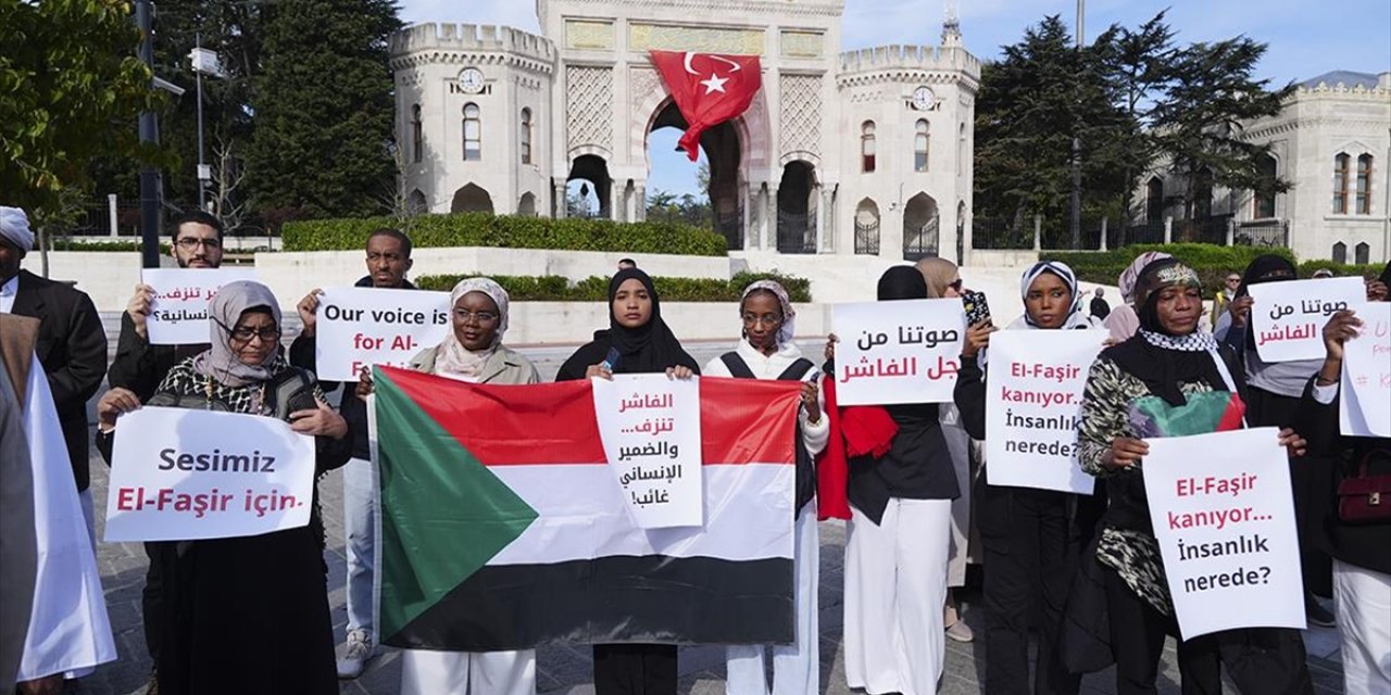Sudan'daki İç Savaşın Yol Açtığı İnsani Kriz, İstanbul'da Protesto Edildi