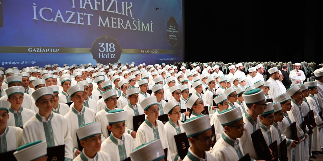 Gaziantep'te 318 Hafız İçin İcazet Töreni Düzenlendi