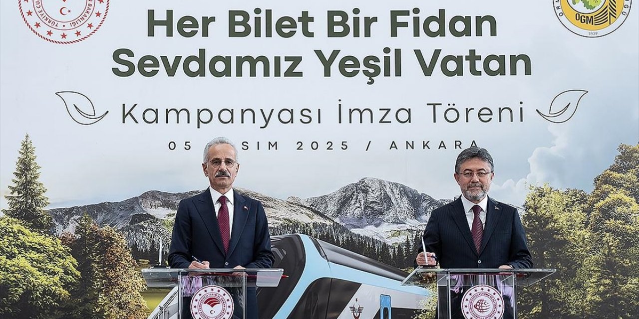Tarım ve Orman İle Ulaştırma ve Altyapı Bakanlıklarından "Yeşil Vatan" İşbirliği