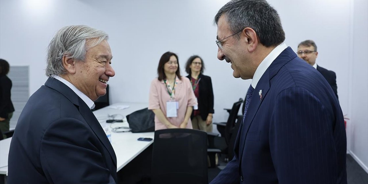 Cumhurbaşkanı Yardımcısı Yılmaz, BM Genel Sekreteri Guterres İle Görüştü