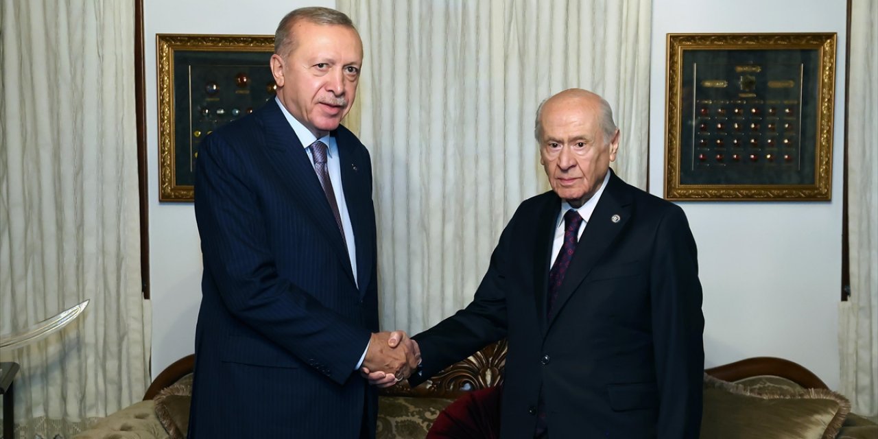Cumhurbaşkanı Erdoğan, MHP Genel Başkanı Bahçeli İle Görüştü