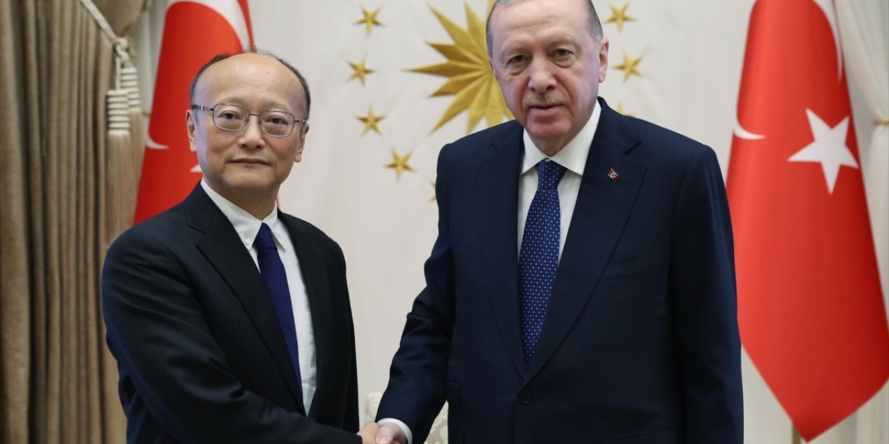 Cumhurbaşkanı Erdoğan, Asya Kalkınma Bankası Başkanı Masato Kanda'yı Kabul Etti