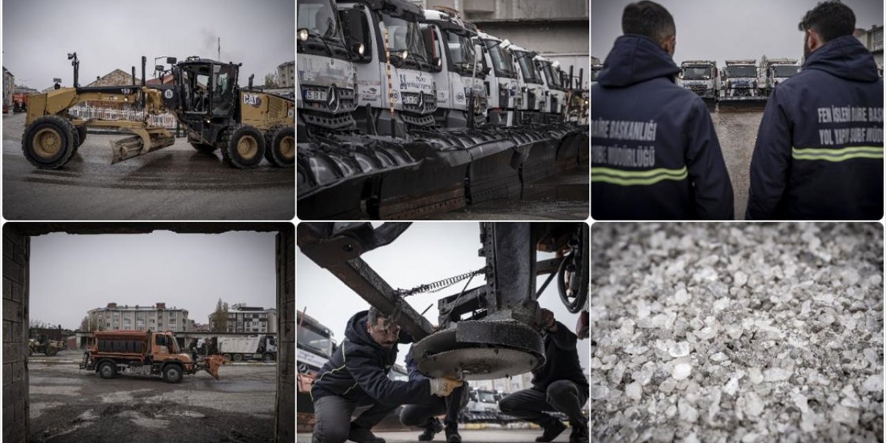 Erzurum'da Karla Mücadele Edecek Belediye Ekipleri Kışa Hazır