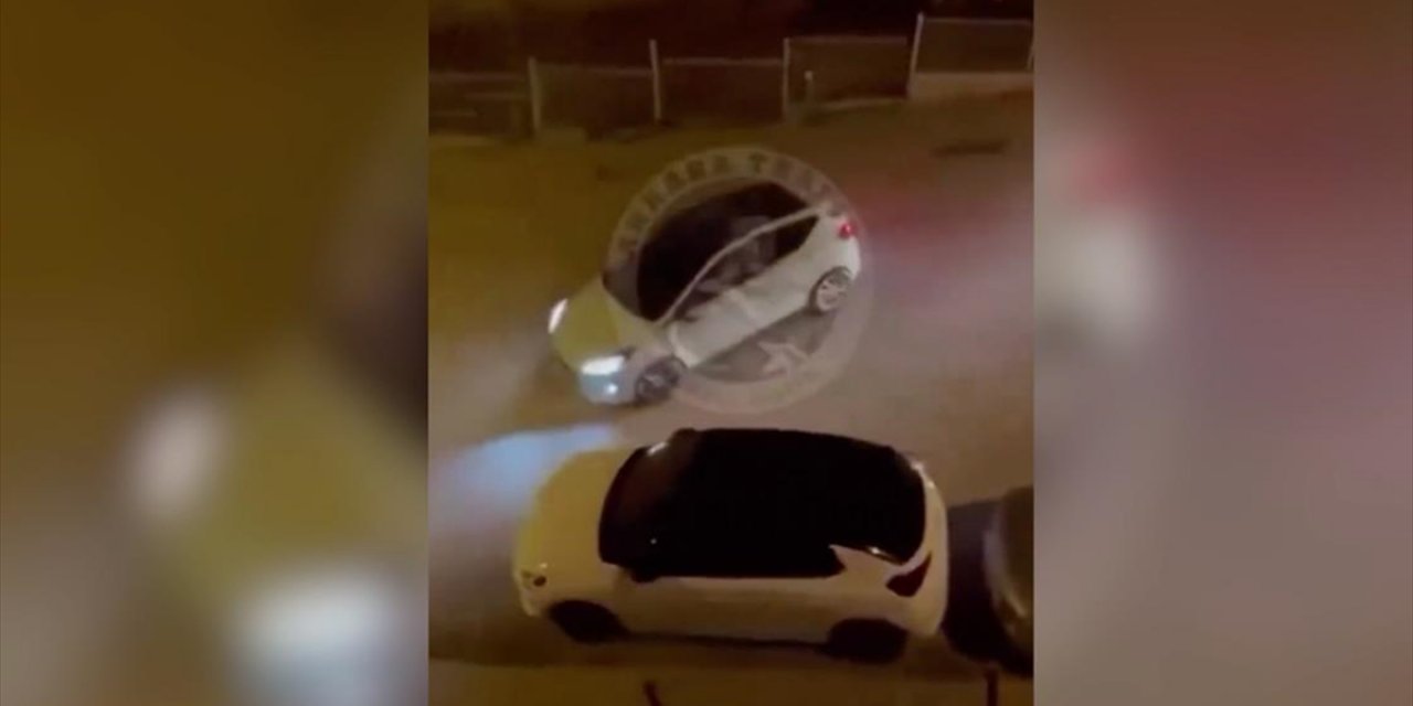 Ankara'da Drift Atarak Trafik Güvenliğini Tehlikeye Düşüren Sürücü Yakalandı