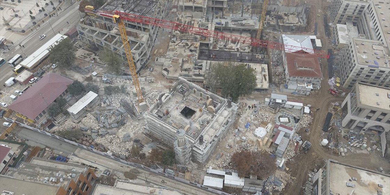 Malatya'da Depremlerle Yıkılan Cami Güçlendirilmiş Yapısıyla Yeniden Yükseliyor