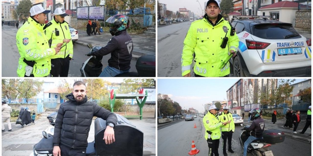 Elleri Üşüyen Kuryeye Eldivenini Veren Polisin Görüntüsü Sosyal Medyada Beğeni Topladı