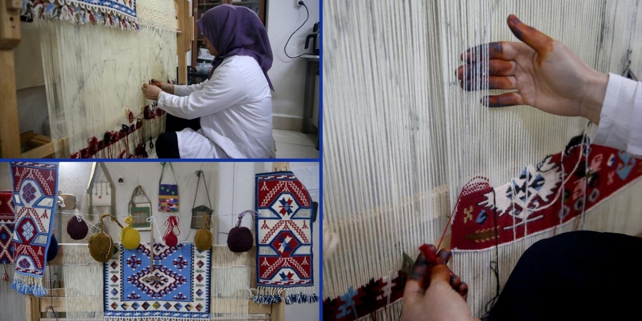 Tarihi Sarız Kilimi Unutulmaması İçin Dokunup Arşivleniyor