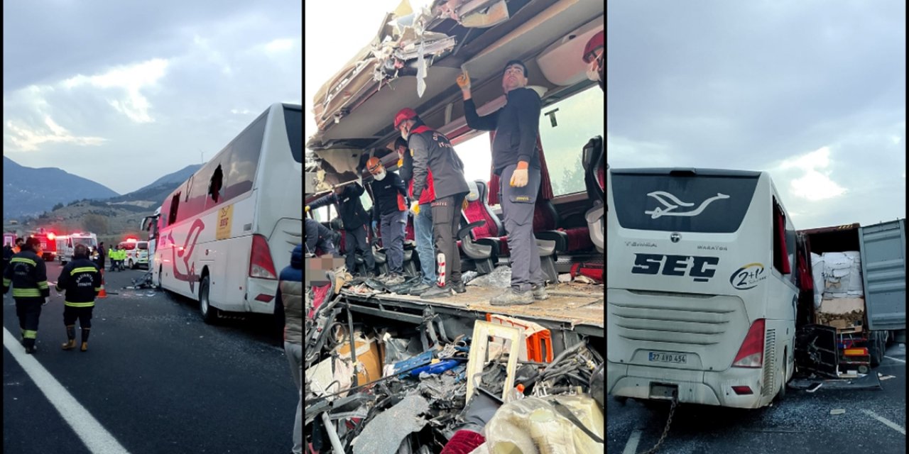 Osmaniye'de Yolcu Otobüsünün Tıra Çarptığı Kazada 7 Kişi Hayatını Kaybetti, 11 Kişi Yaralandı