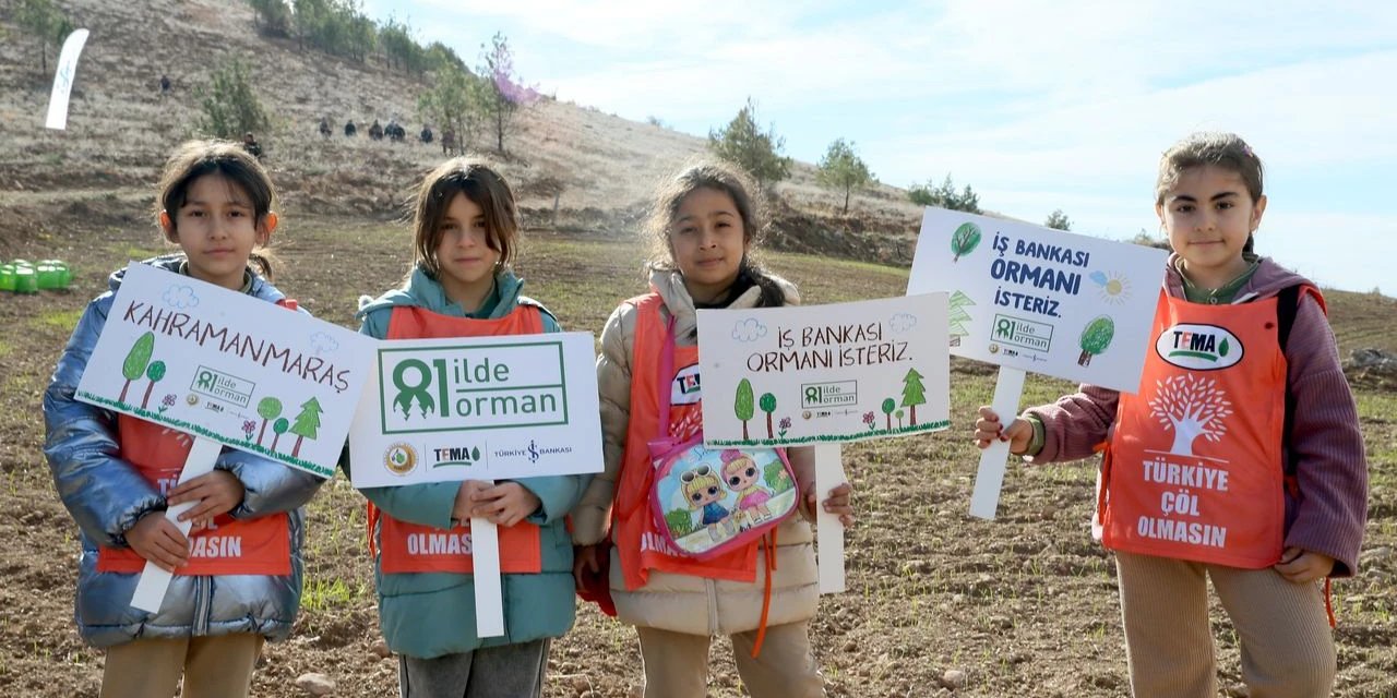 Kahramanmaraş'ta "81 İlde 81 Orman" Projesi Kapsamında 30 Bin Fidan Toprakla Buluştu