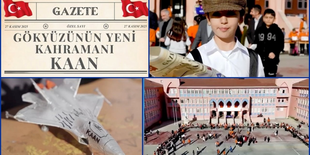 Tekirdağ'da Ortaokul Öğrencileri Milli Muharip Uçak Kaan İçin Klip Hazırladı