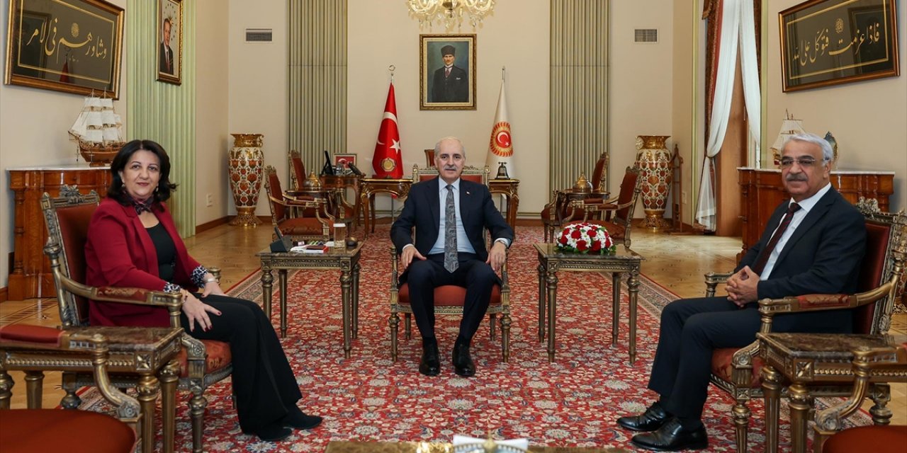 TBMM Başkanı Kurtulmuş, Dem Parti Heyetini Kabul Etti