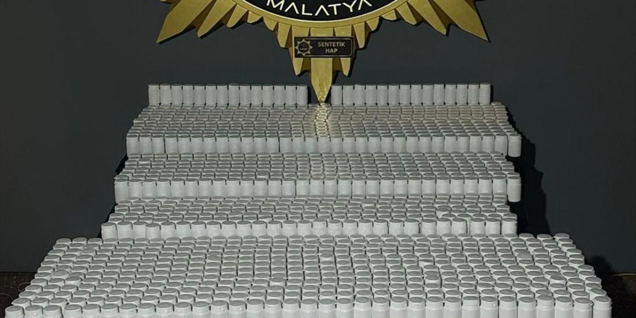 Malatya'da 75 Bin 376 Sentetik Uyuşturucu Hap Ele Geçirildi