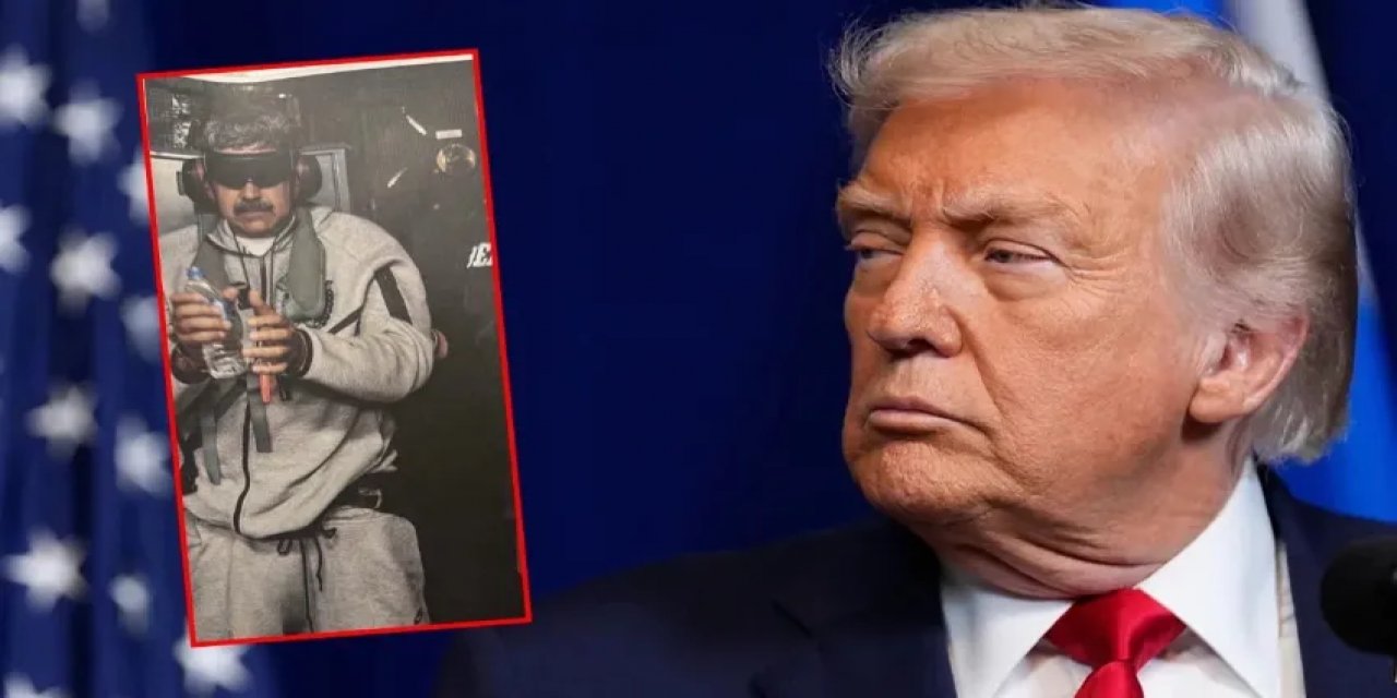 ABD Savaş Gemisindeki Maduro'dan İlk Fotoğraf! Trump Paylaştı