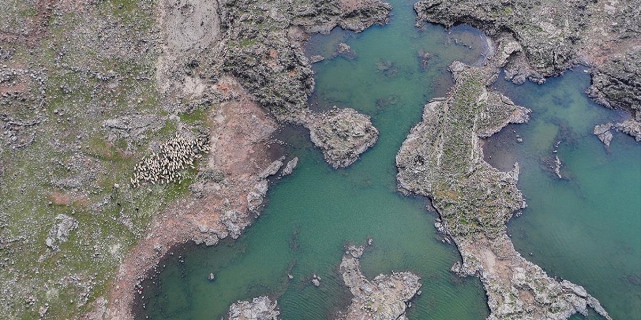 Son Dönemdeki Yağışlar Karacadağ'daki Krater Gölüne Can Suyu Oldu