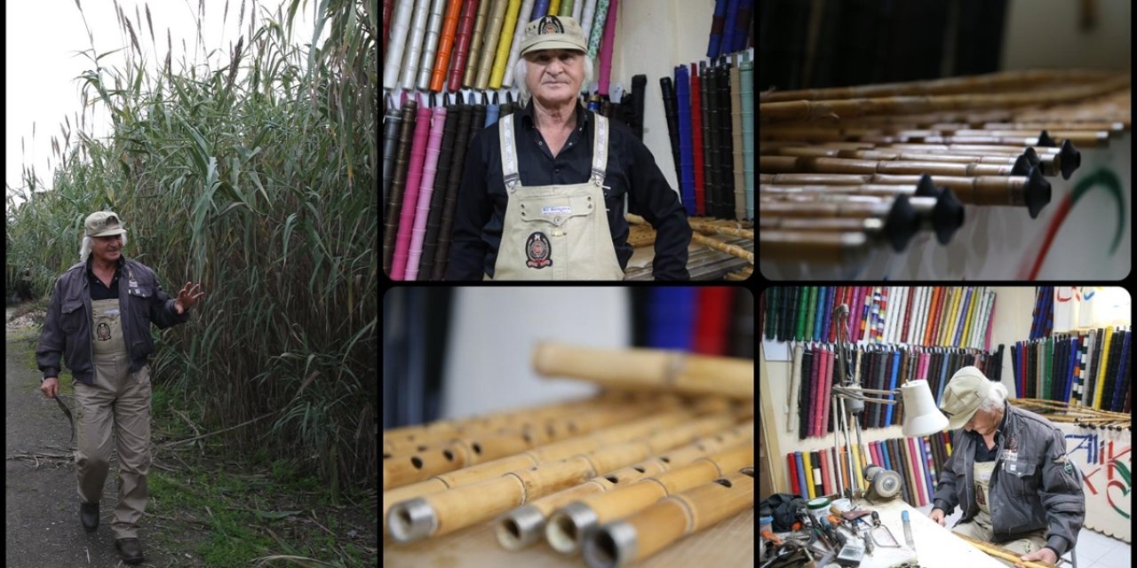Bahçesinde Yetiştirdiği Kamıştan Tasarladığı Neyleri Müzikseverlerle Buluşturuyor