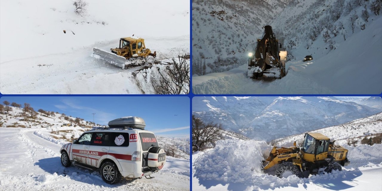 Karla Mücadele Ekipleri Köylere Ulaşım İçin Seferber Oldu