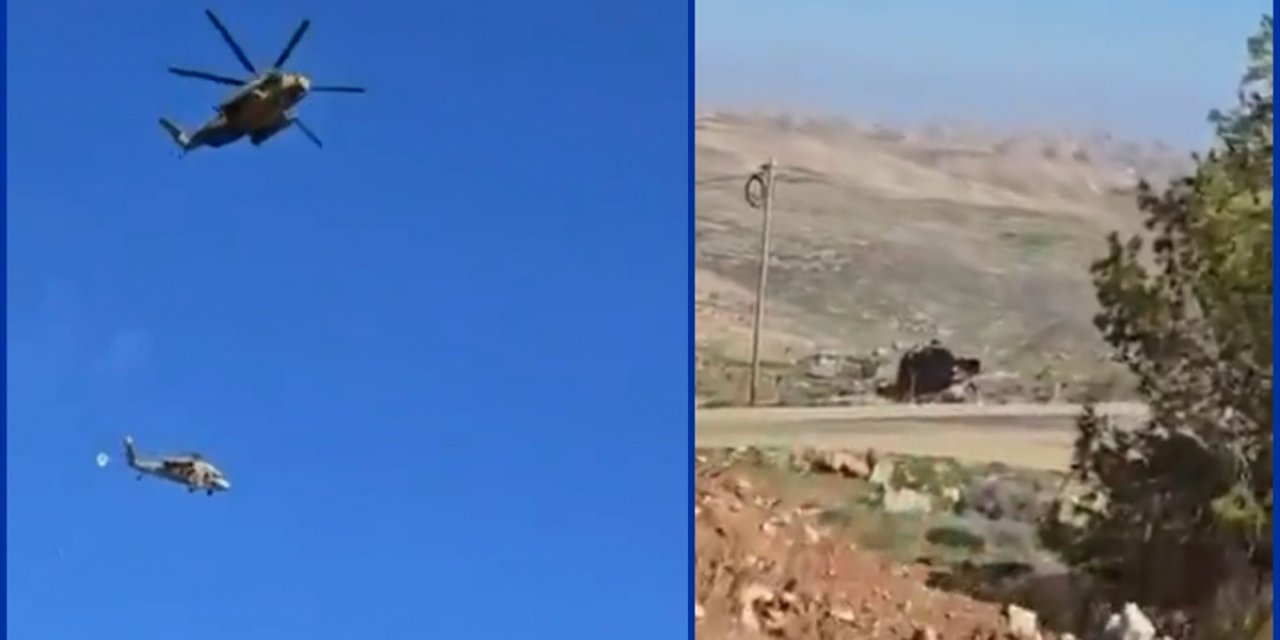 İsrail Ordusuna Ait Arızalı Helikopter Tahliyesi Sırasında Halat Kopması Sonucu Yere Çakıldı