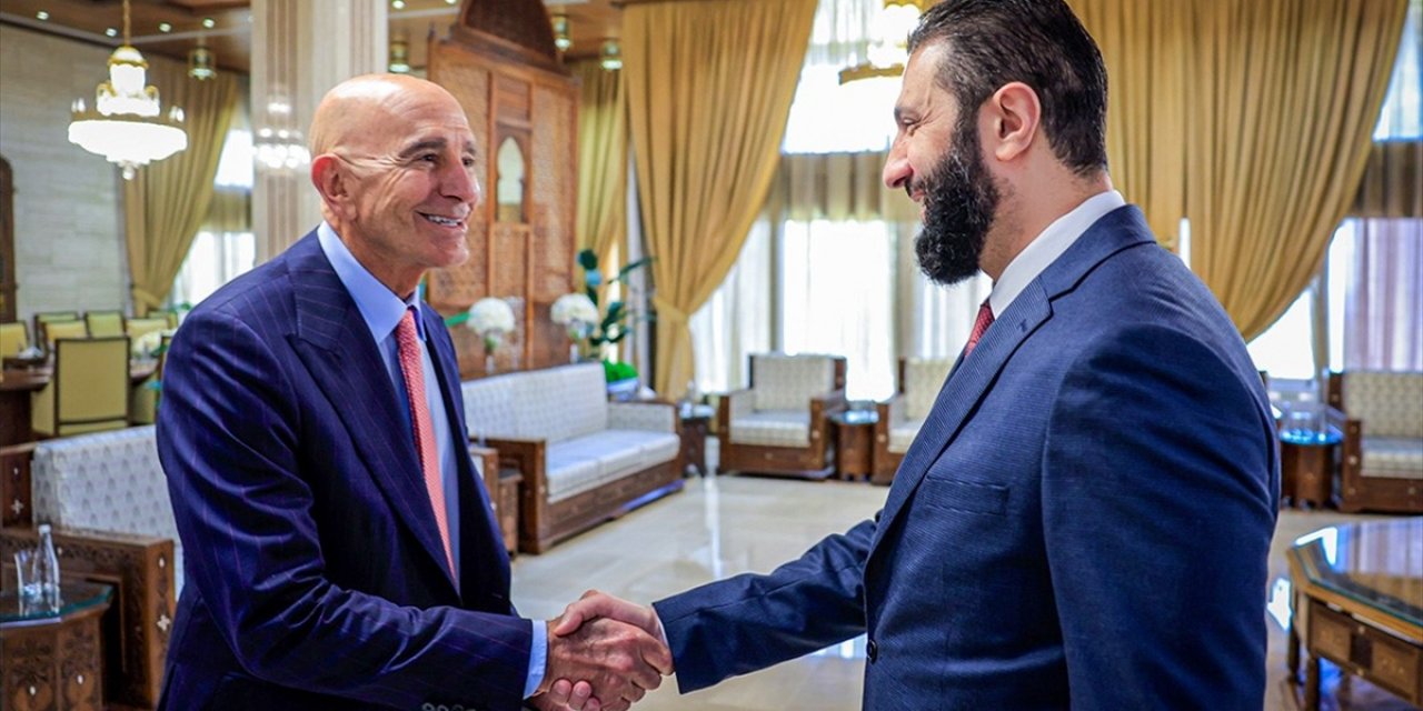 Suriye Cumhurbaşkanı Şara, Şam'da ABD'nin Suriye Özel Temsilcisi Barrack'la Görüştü