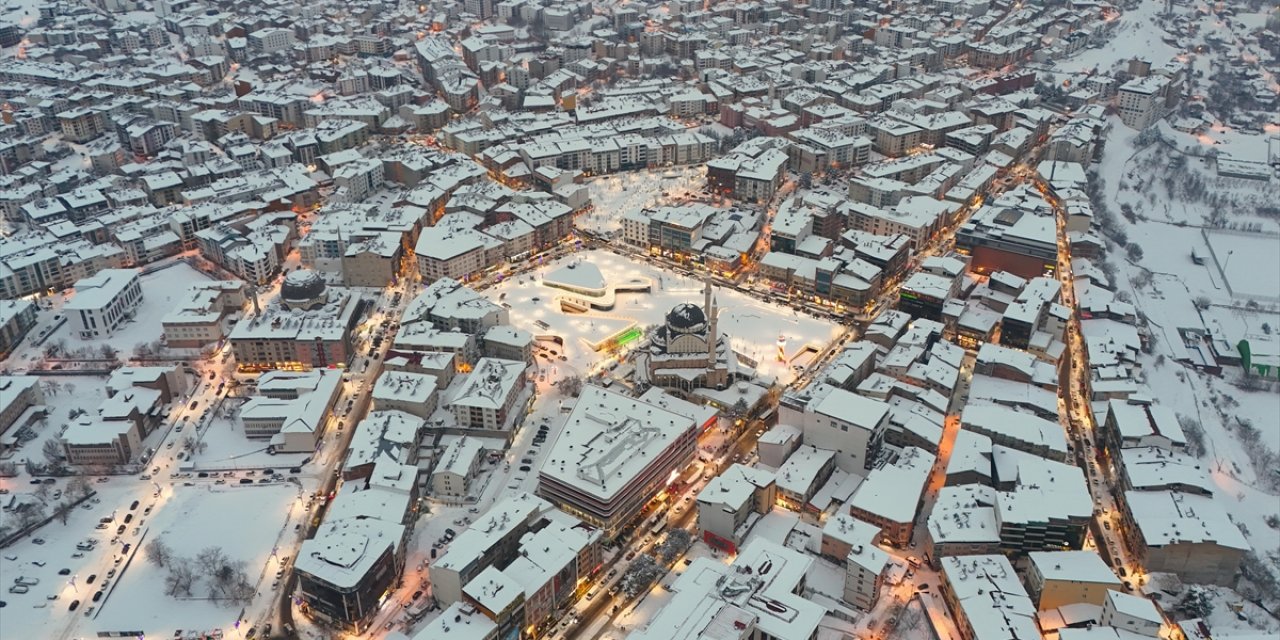 Karla Kaplı Bingöl Dronla Havadan Görüntülendi