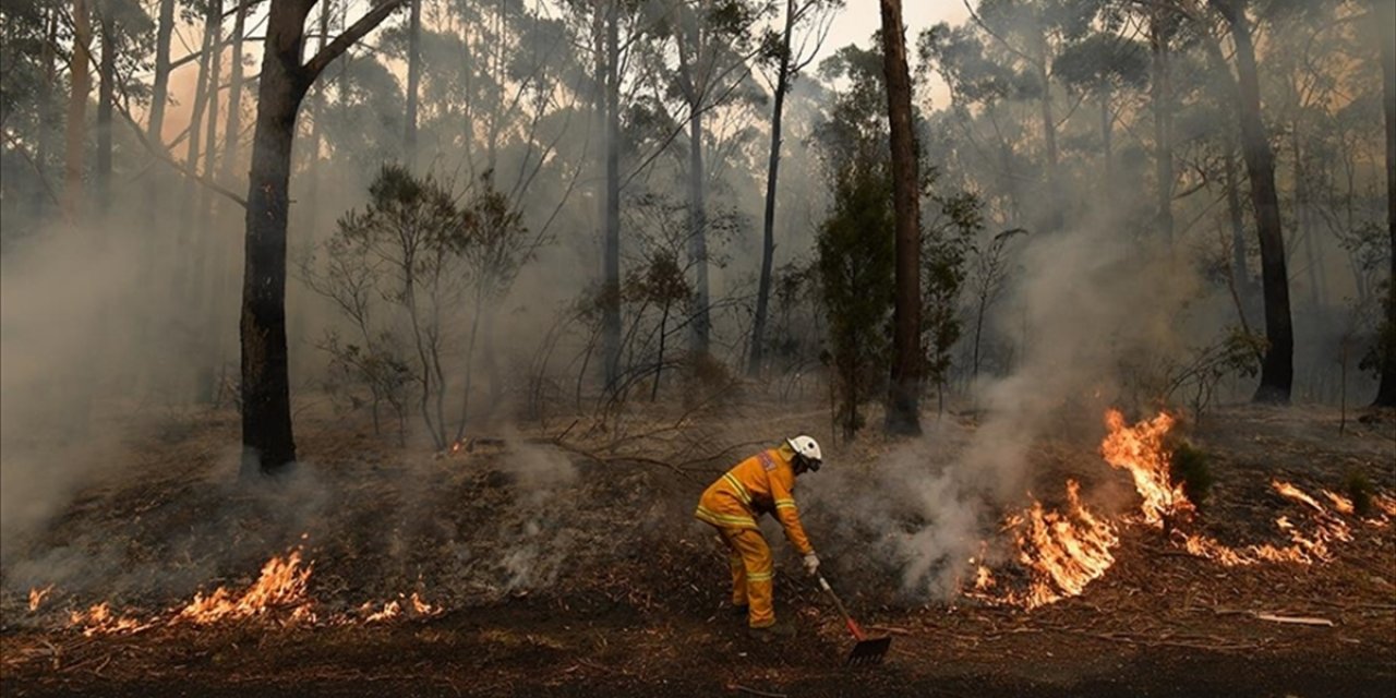 Avustralya'da Aşırı Sıcaklık Uyarıları Verilen Victoria Eyaletinde Yangınla Mücadele Sürüyor