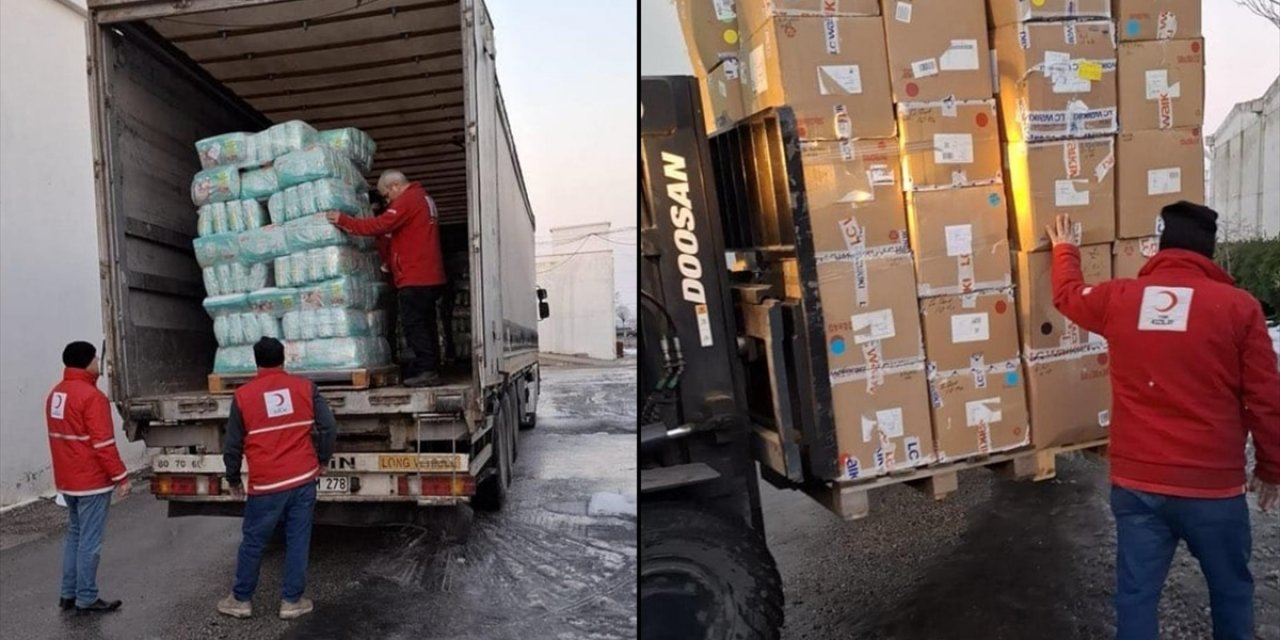 Türkiye, Aynularab'a 11 Tır İnsani Yardım Malzemesi Sevk Etti
