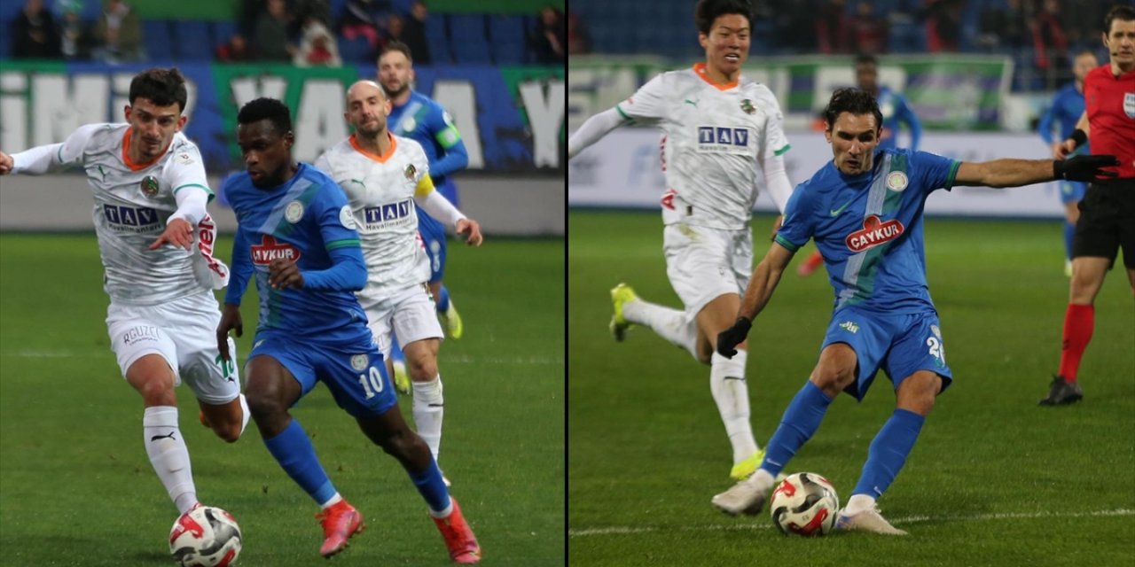 Çaykur Rizespor İle Corendon Alanyaspor Berabere Kaldı