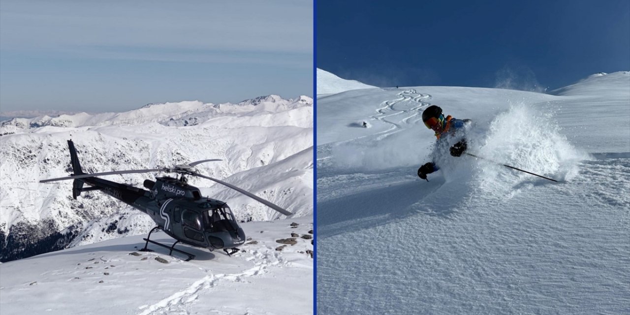 Kaçkar Dağları'nda "Heliski" Heyecanı Devam Ediyor