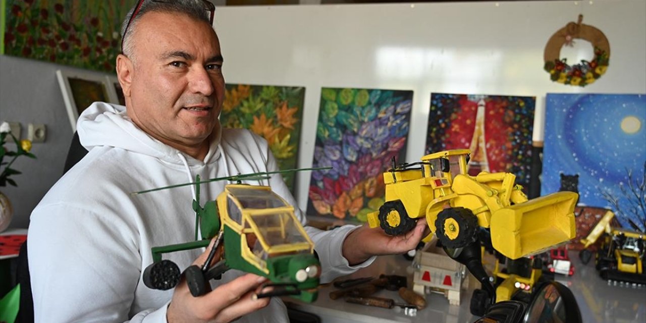 İş Kazasında Engelli Kalınca Ahşaptan Oyuncak Yapma Hobisini Mesleğe Dönüştürdü