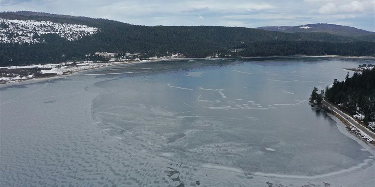 Abant Kış Manzarasıyla Misafirlerini Ağırladı