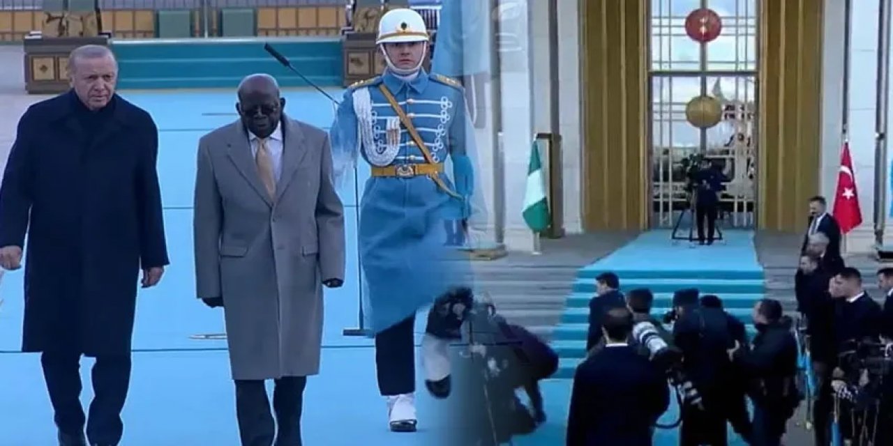 Beştepe'de Talihsiz An! Konuk Lider Yere Kapaklandı