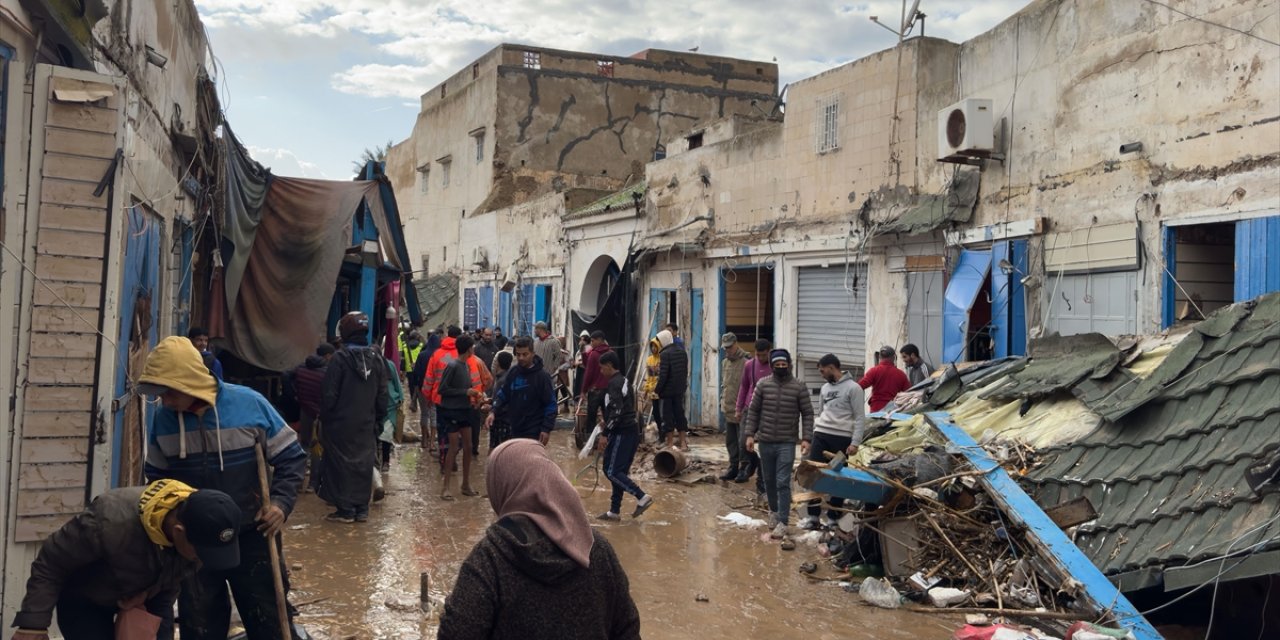 Fas'ta Şiddetli Yağışlarla Oluşan Sel ve Taşkınlar Nedeniyle 108 Binden Fazla Kişi Tahliye Edildi