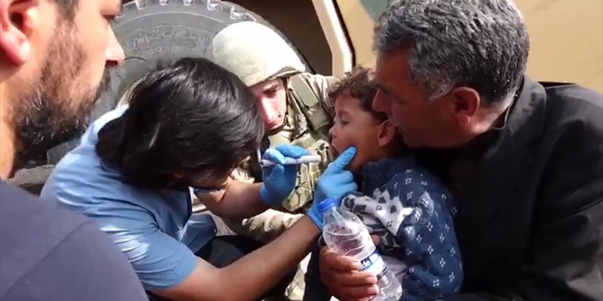 Tel Abyad'da Hastalara Tedavi Desteği