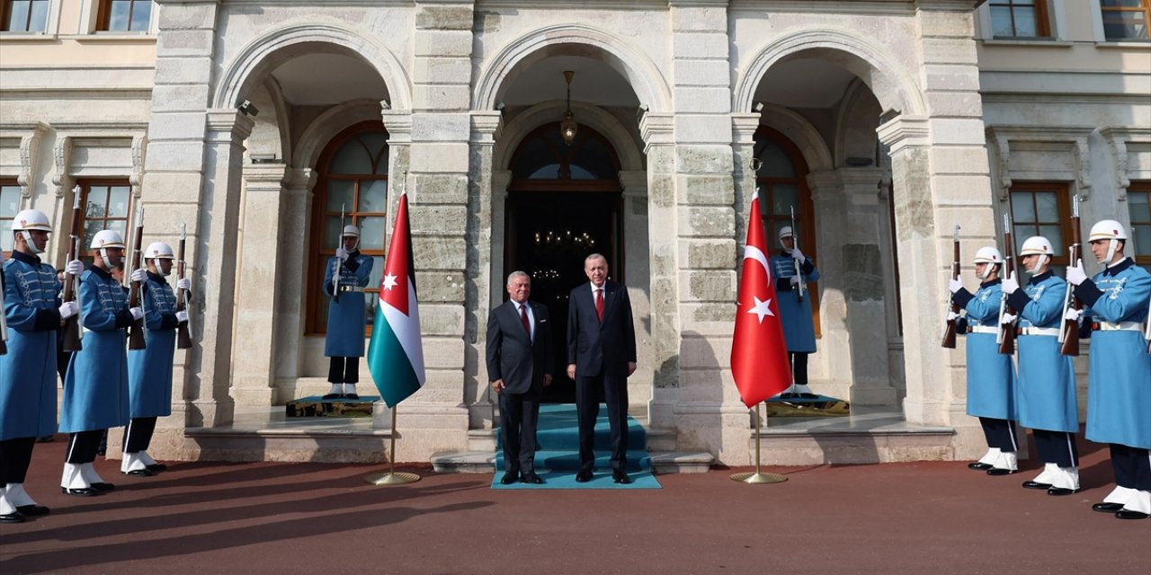 Cumhurbaşkanı Erdoğan, Ürdün Kralı 2. Abdullah'ı Resmi Törenle Karşıladı