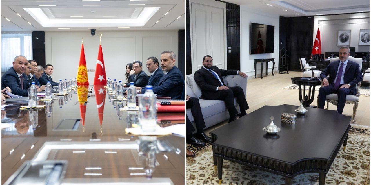 Bakan Fidan, Kırgızistan Meclis Başkanı Uulu ve Katar'ın Dışişlerinden Sorumlu Devlet Bakanı Khulaifi İle Görüştü