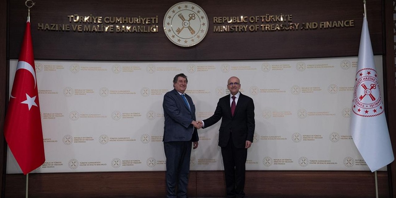 Bakan Şimşek, Avrupa Konseyi Kalkınma Bankası Başkanı Monticelli İle Bir Araya Geldi