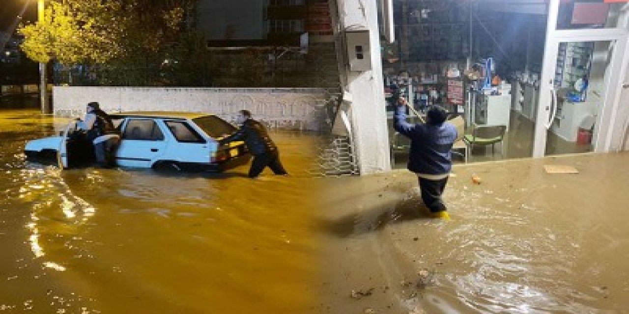 Antalya'nın Serik İlçesinde Sağanak Etkili Oldu
