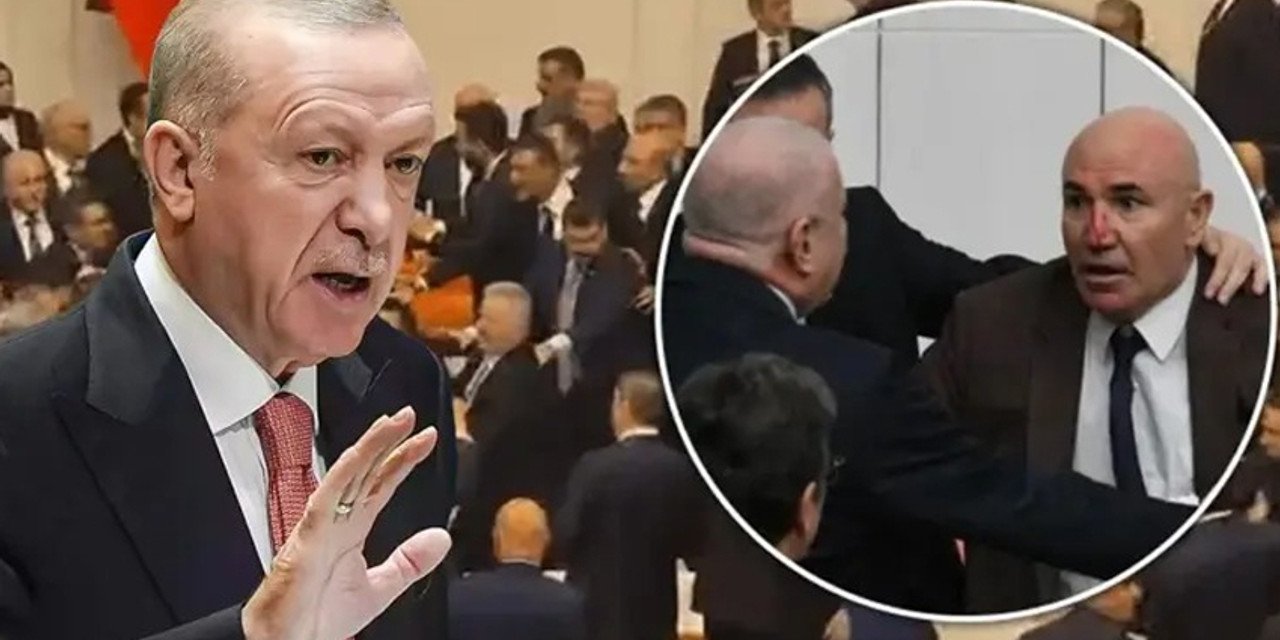 Meclis'teki Yumruklu Kavga Cumhurbaşkanı Erdoğan'ı Çok Kızdırdı! Kürsüden Esti Gürledi