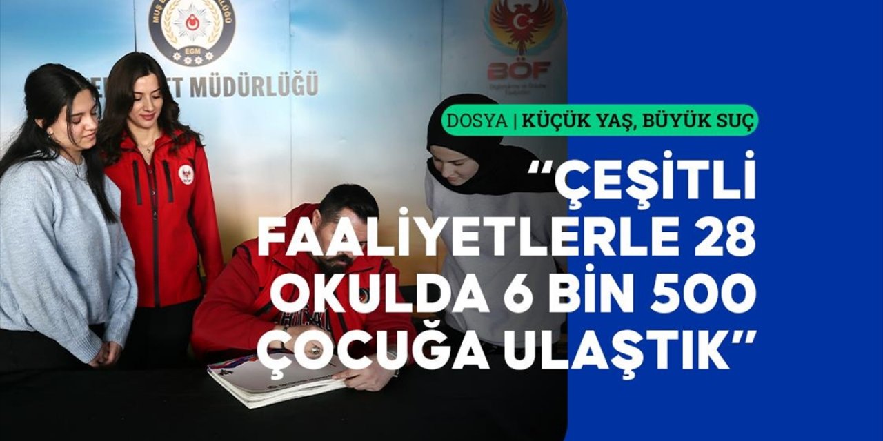 Muş'ta Polisler, Önleyici Faaliyetlerle Çocukları Suçtan Korumaya Çalışıyor