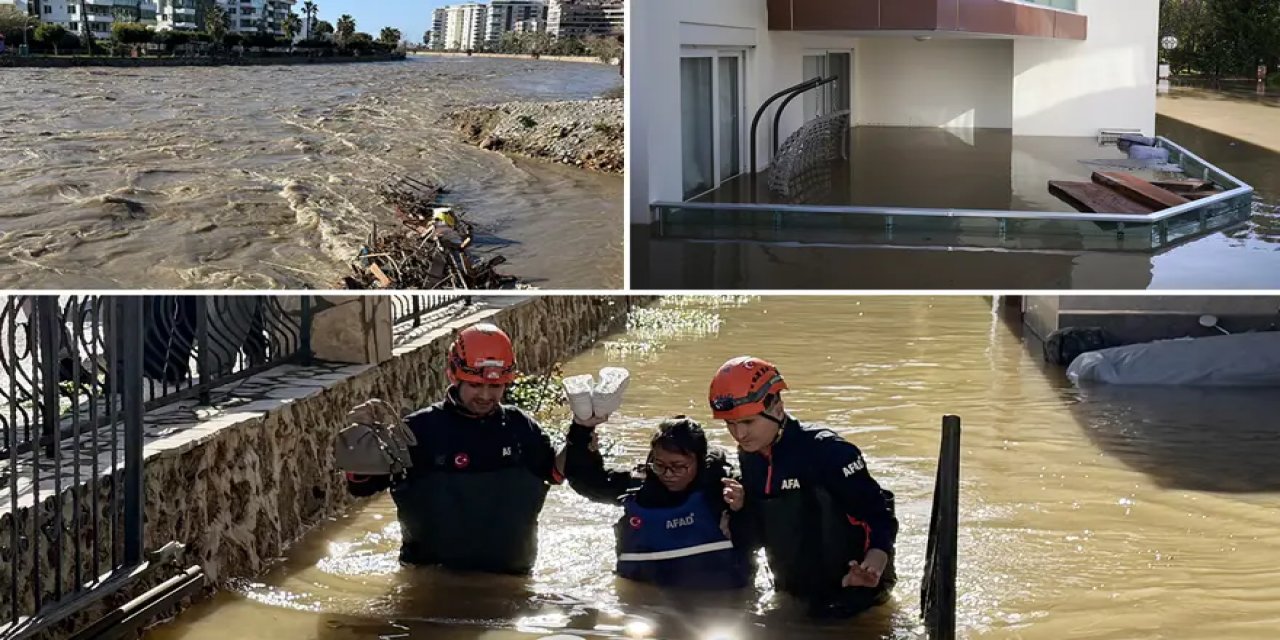 Alanya ve Köyceğiz'de Taşkın Alarmı. Baraj Maksimum Seviyeye Ulaştı, Bir İşletme Sele Kapıldı