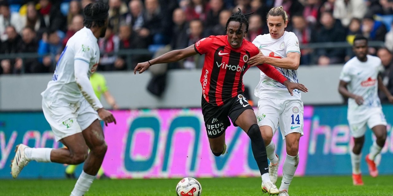 Trendyol Süper Lig'de Gençlerbirliği İle Çaykur Rizespor 2-2 Berabere Kaldı