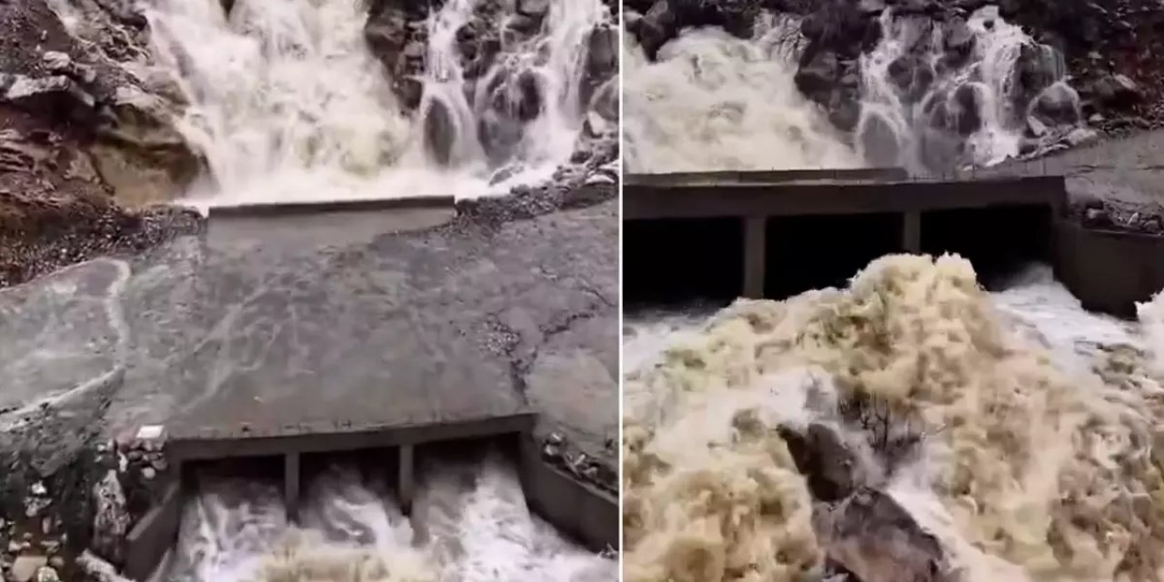 Dağ Patladı İçinden Şelale Çıktı