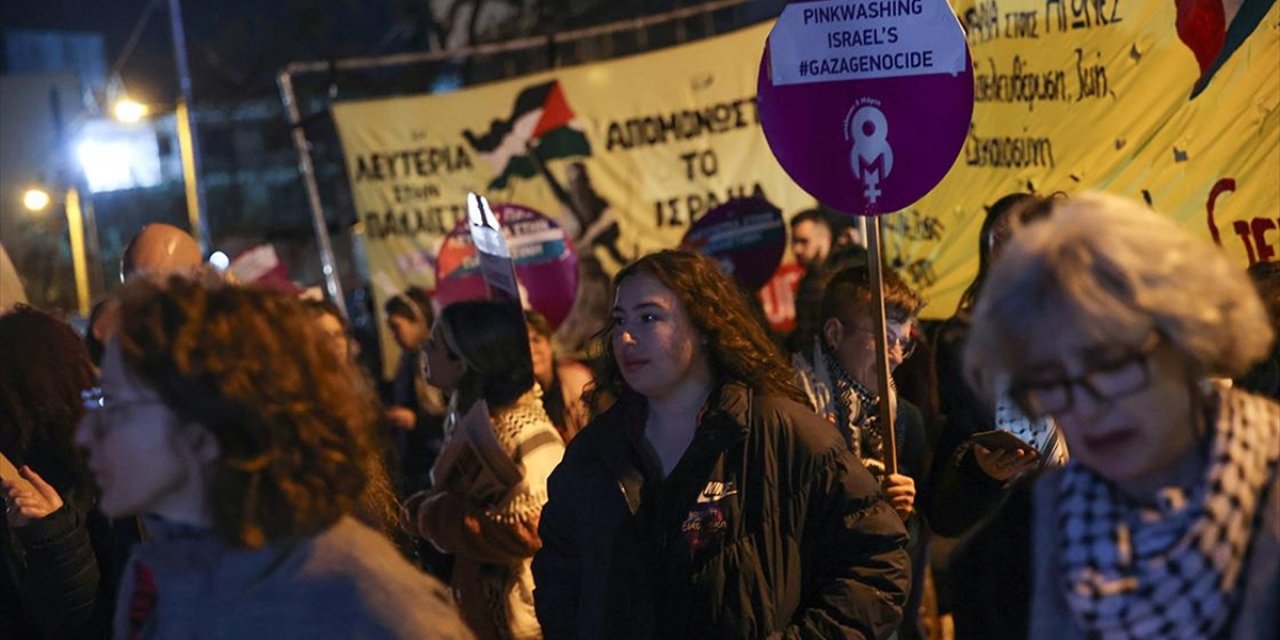 İsrail'in Eurovision Şarkı Yarışması'na Katılımı Atina'da Protesto Edildi