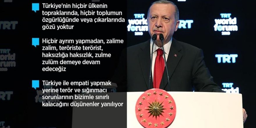 Erdoğan "Kavganın odağında hala bu coğrafya vardır"
