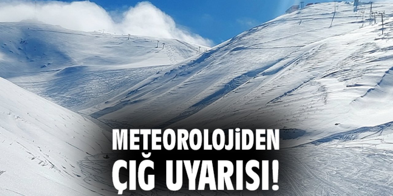 Doğu Karadeniz Ve Doğu Anadolu İçin Çığ Uyarısı